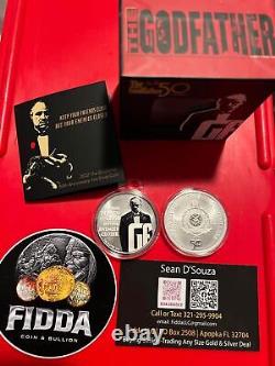 2022 Niue The Godfather 50th Anniversary 1 oz. 999 Silver RARE only 1K made