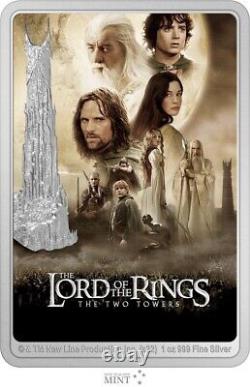 2022 Niue The Lord of the Rings The Two Towers 1oz Silver Colorized Proof Coin
