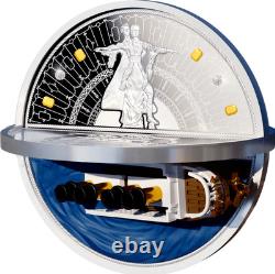 2022 Niue Titanic Catastrophe 100th Ann 2 oz Silver 3D Shaped Proof Coin