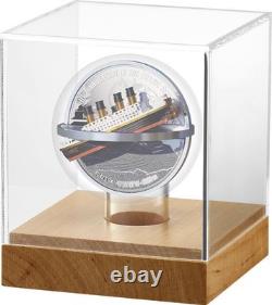 2022 Niue Titanic Catastrophe 100th Ann 2 oz Silver 3D Shaped Proof Coin