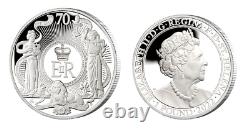 2022 Queen Elizabeth II Platinum Jubilee 1oz Silver PROOF £1 Coin OGP & COA
