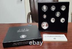 2022 S Limited Edition Silver Proof Coin Set Ogp Box & Coa