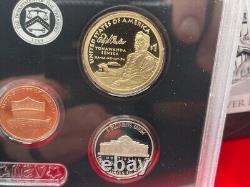 2022-S US Mint SILVER Proof Set 10 coins 7 90% Ag withOGP Deep Gloss GEM USA