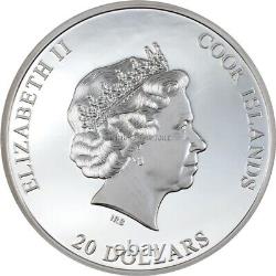 2022 Silver Burst II 3 oz silver coin Cook Islands