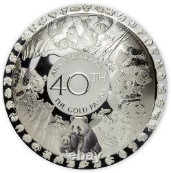 2022 Solomon Islands 40th Anniversary of the Gold Panda 50g Silver Proof-Like Co