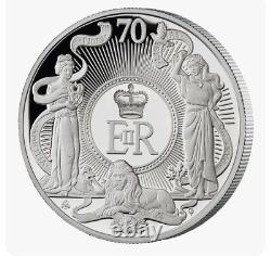 2022 St. Helena Queen Elizabeth II Platinum Jubilee 1 oz Silver Proof 2022 Made