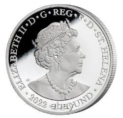 2022 St. Helena Queen Elizabeth II Platinum Jubilee 1 oz Silver Proof 2022 Made