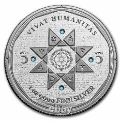 2022 Tokelau 1 oz Proof Silver $5 Vivat Humanitas (with Box & COA) SKU#255652