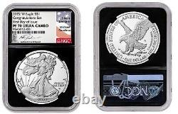 2022 W Proof $1 American Silver Eagle Congratulations Set NGC PF70 FDI Gaudioso