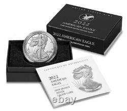 2022 W Proof Type 2 American Silver Eagle PCGS PR70 DCAM First Strike Flag