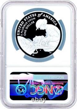 2022 W Purple Heart Colorized 1 Oz Silver Proof $1 NGC PF70 FIRST DAY OF ISSUE