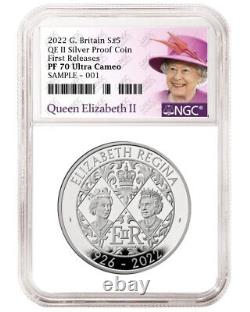 2022 her majesty queen elizabeth £5 5 pound silver proof coin ngc pf70 uc fr