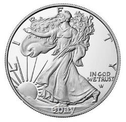 2022 w proof silver eagle, ngc pf 70 uc first releases, fr label, in hand