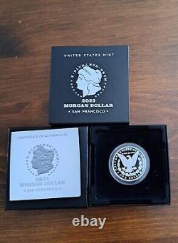 2023 $1 S Proof Silver Peace & Morgan Dollar With Box/coa 2 Coin Set 23xl 23xf