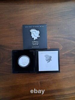 2023 $1 S Proof Silver Peace & Morgan Dollar With Box/coa 2 Coin Set 23xl 23xf