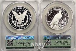 2023 $1 S Silver Morgan & Peace Dollar 2 Coin Set CAC PR70 First Day of Delivery