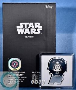 2023 $2 Niue 1oz Pure Silver Vader & Skywalker Proof Coins Two Coins