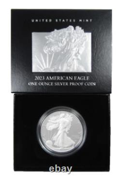 2023 American Silver Proof Eagle With Box OGP COA Coin Dollar US Mint