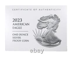 2023 American Silver Proof Eagle With Box OGP COA Coin Dollar US Mint