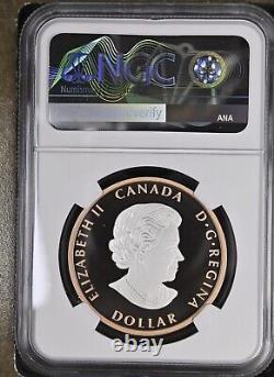 2023 Canada Peace Dollar 1oz Silver Proof Rose PF70 NGC FDOI First Day Issue COA