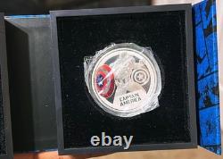 2023 Captain America Marvel 1 oz Silver Coin New Zealand Mint