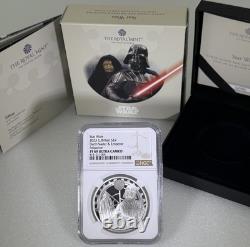 2023 Darth Vader & Emperor Palpatine Star Wars 1oz Silver Proof Ngc Pf69 Ucam