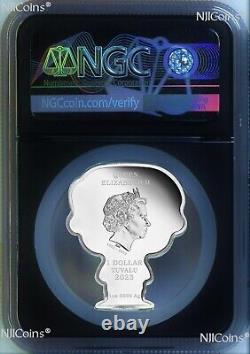 2023 James Bond 007 First Minted Mini 1oz Silver $1 Coin NGC PF70 ER Black Core