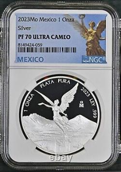 2023 Mexico 1 oz Silver Proof Libertad NGC PF70 Ultra Cameo