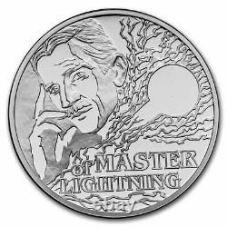 2023 Niue 1 oz Silver Proof Nikola Tesla Master of Lightning SKU#273026