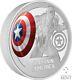 2023 Niue Marvel Captain America 3oz Silver Colored Proof Coin with Mintage 1000