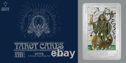 2023 Niue Tarot Cards Death XIII 1oz Silver Colorized Proof Coin Mintage of 2000
