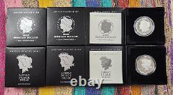 2023 Peace and Morgan Silver Proof Dollar Set (NOT Reverse) with OGP & COA