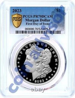 2023 S $1 Proof Morgan & Peace Dollar 2 Coin Set PCGS PR70 DCAM FDOI