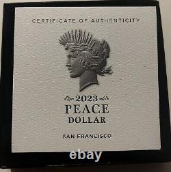 2023 S Morgan And Peace Dollar Silver Proof 2 Coin Set 23xl 23xf OGP COA