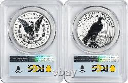 2023-S Morgan and Peace Silver Dollar 2-Coin Reverse Proof Set PR70 FDOI PCGS