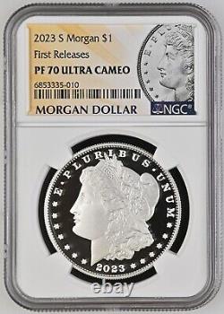 2023-S Proof $1 Morgan Silver Dollar NGC PF70UC FR Morgan Label First Releases