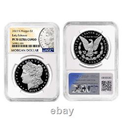 2023-S Proof $1 Morgan and Peace Silver Dollar 2pc Set NGC PF70UC ER Morgan & Pe