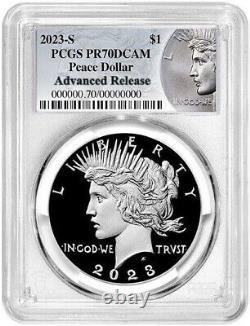 2023-S Proof Peace Silver Dollar (PR70 DCAM) PCGS Advanced Release AR presale