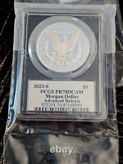 2023-S Proof Silver Morgan Dollar PR-70 PCGS Advanced Release Black Label
