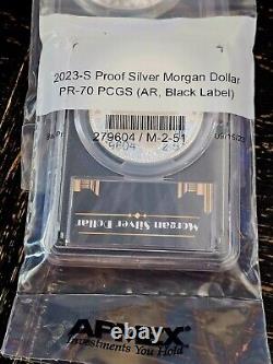 2023-S Proof Silver Morgan Dollar PR-70 PCGS Advanced Release Black Label