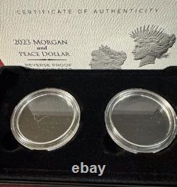 2023 S Reverse Proof Silver Peace & Morgan Dollar Pcgs Pr69 First Strike