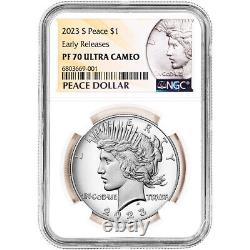 2023 S US Peace Silver Dollar Proof $1 NGC PF70 UCAM Early Releases Ann Label
