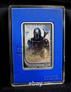 2023 Star Wars MINT Trading Coins The Mandalorian #11/30 Silver Proof RARE