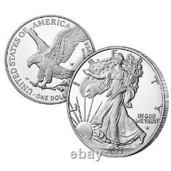 2023 W American Silver Eagle Proof NGC PF70 UCAM Early Releases Purple Heart