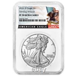 2023-W Proof $1 American Silver Eagle NGC PF70UC FDI Black Label