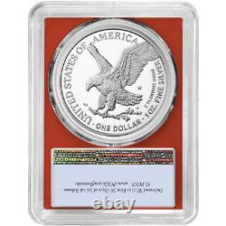 2023-W Proof $1 American Silver Eagle PCGS PR70DCAM FS Flag Label Red Frame