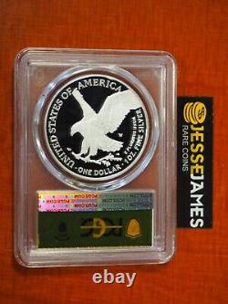 2023 W Proof Silver Eagle Pcgs Pr70 Dcam Advanced Release Gold Foil Label