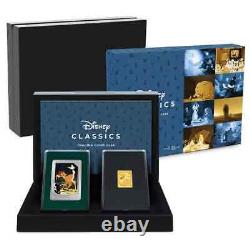 2024 Agoro Niue Disney Silver Trading Coins 2 pc Silver Proof Set in Sealed Box