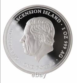 2024 Ascension Islands 1-oz Silver Helmeted Liberty Proof only 1000 minted