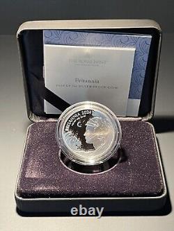 2024 Britannia UK Silver Proof 1 oz Coin Box & COA Mintage Of 3500! Serial 61